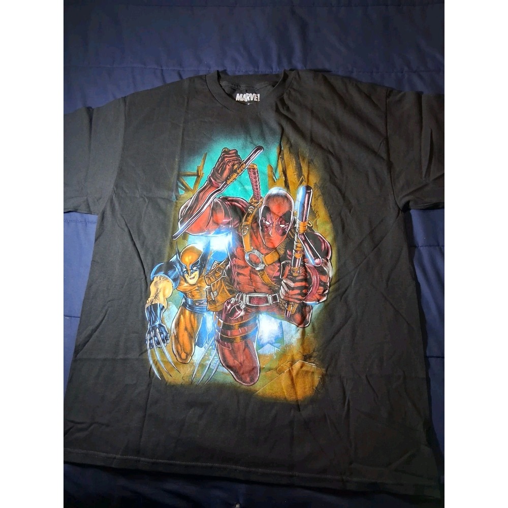 NWOT Deadpool And Wolverine Men's T-shirt Black XL‎ Marvel